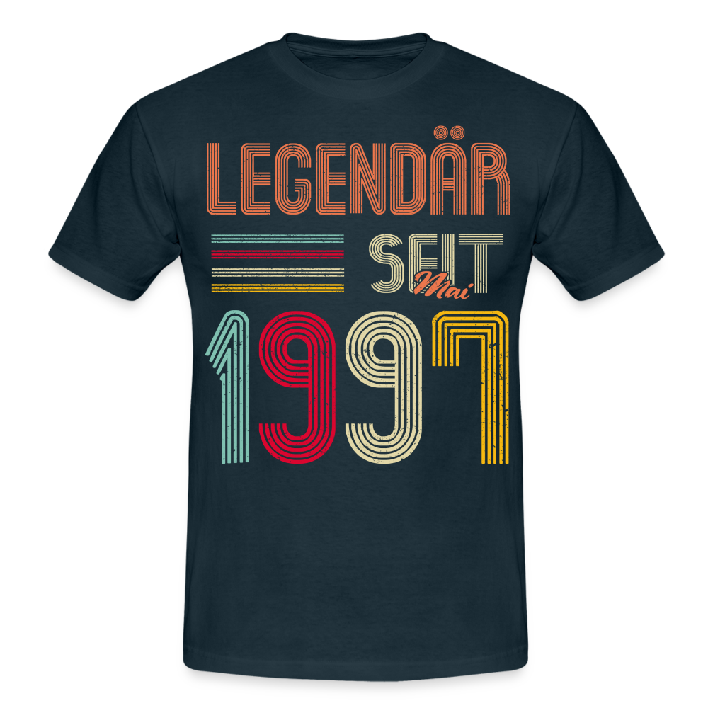 Geburtstags Shirt Im Mai 1997 Geboren Legendär seit 1997 Geschenk T-Shirt - Navy