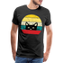 Katzenliebhaber Süße Katze Retro Vintage Style Geschenk T-Shirt - Schwarz