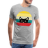 Katzenliebhaber Süße Katze Retro Vintage Style Geschenk T-Shirt - Grau meliert