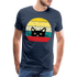 Katzenliebhaber Süße Katze Retro Vintage Style Geschenk T-Shirt - Navy