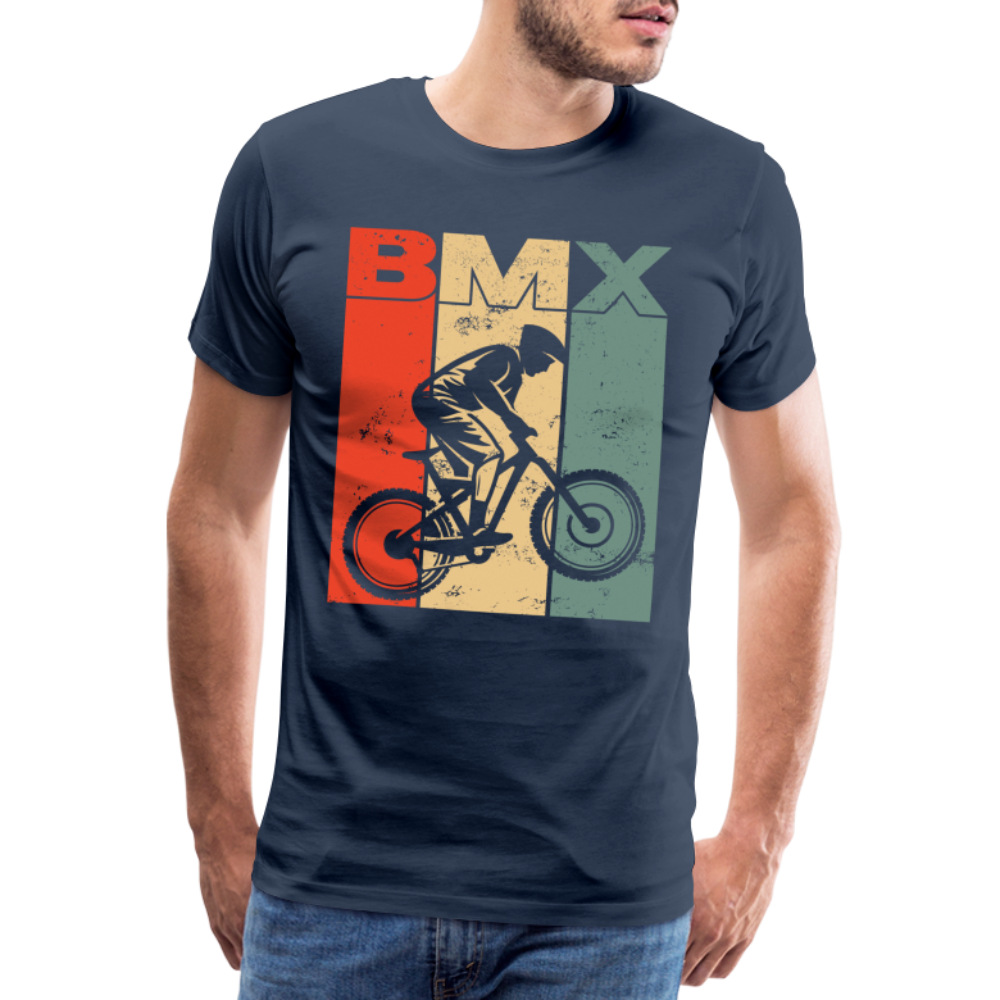 BMX Fahrrad Fahrer BMX Freunde Premium T-Shirt - Navy