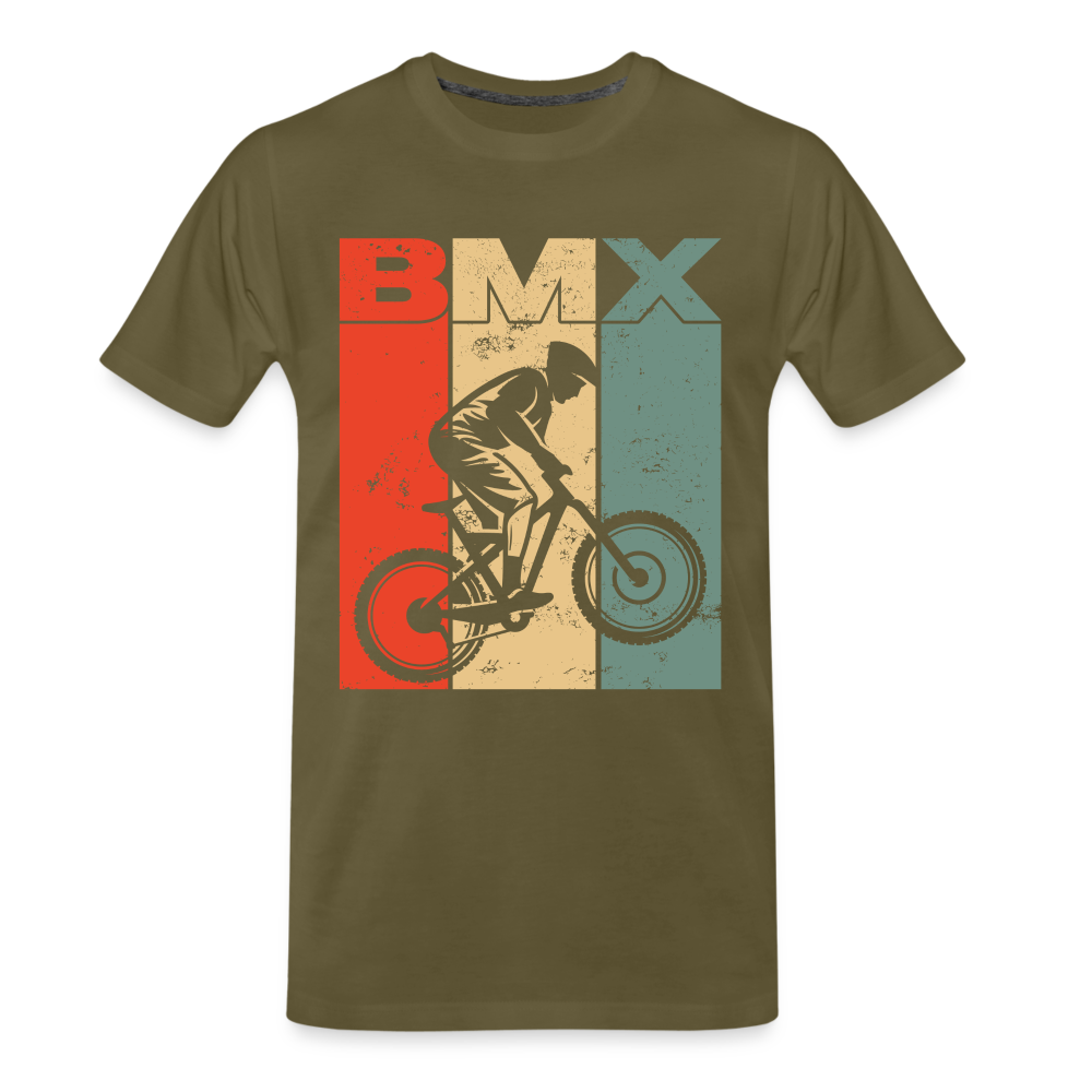 BMX Fahrrad Fahrer BMX Freunde Premium T-Shirt - Khaki