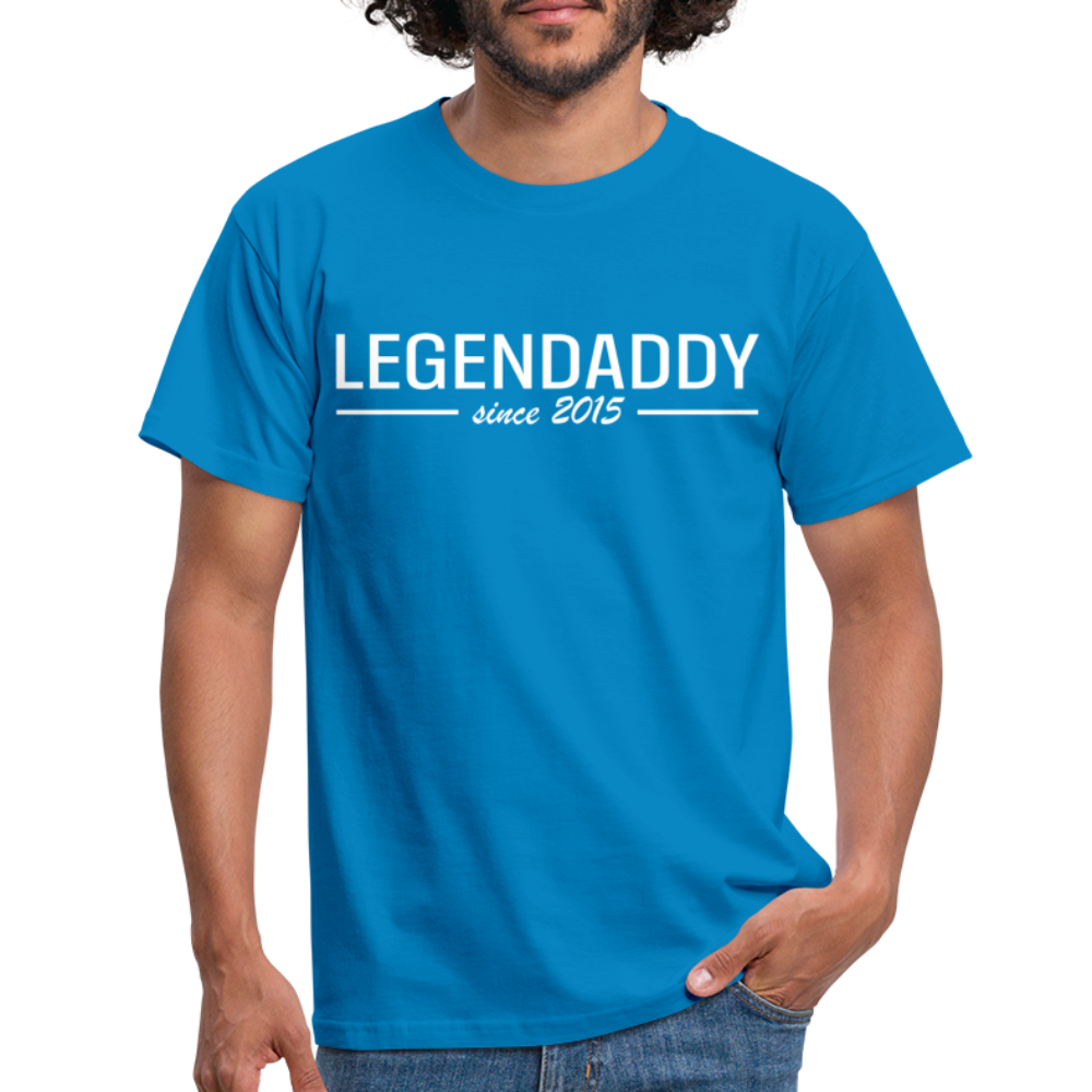 Vatertag Shirt Legendaddy seit 2015 Vatertags Geschenk T-Shirt - Royalblau