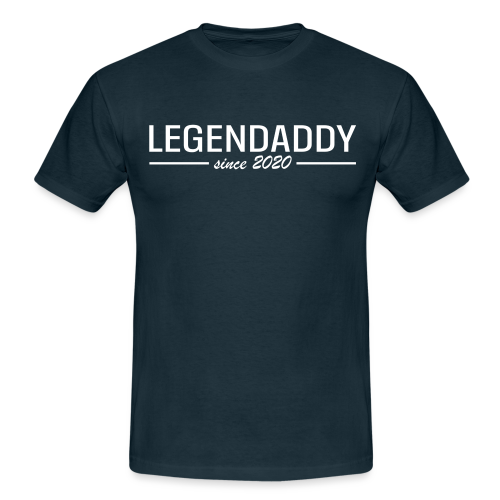 Vatertag Shirt Legendaddy seit 2020 Vatertags Geschenk T-Shirt - Navy