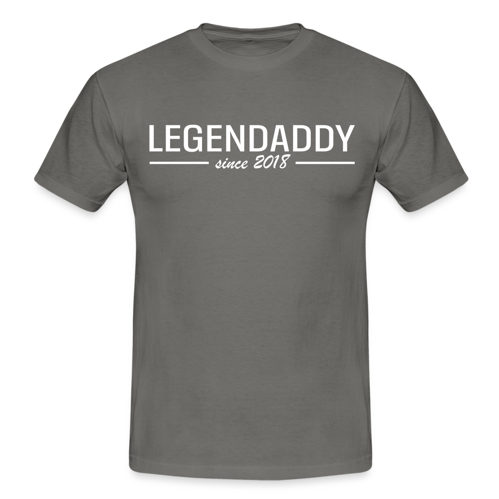 Vatertag Shirt Legendaddy seit 2018 Vatertags Geschenk T-Shirt - Graphit