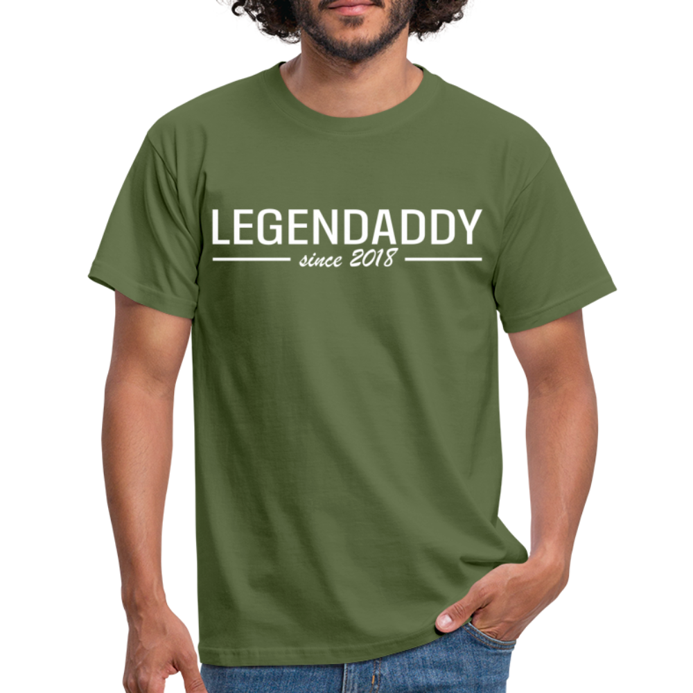 Vatertag Shirt Legendaddy seit 2018 Vatertags Geschenk T-Shirt - Militärgrün