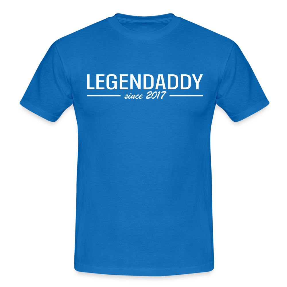 Vatertag Shirt Legendaddy seit 2017 Vatertags Geschenk T-Shirt - Royalblau