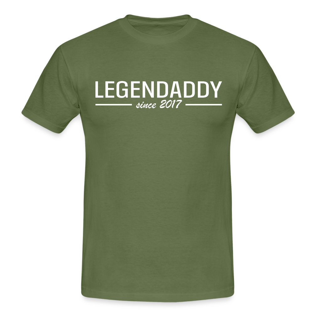 Vatertag Shirt Legendaddy seit 2017 Vatertags Geschenk T-Shirt - Militärgrün
