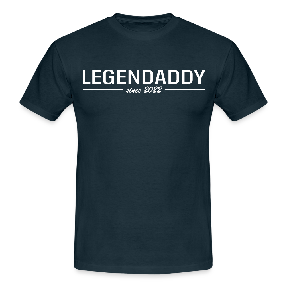 Vatertag Shirt Legendaddy seit 2022 Vatertags Geschenk T-Shirt - Navy