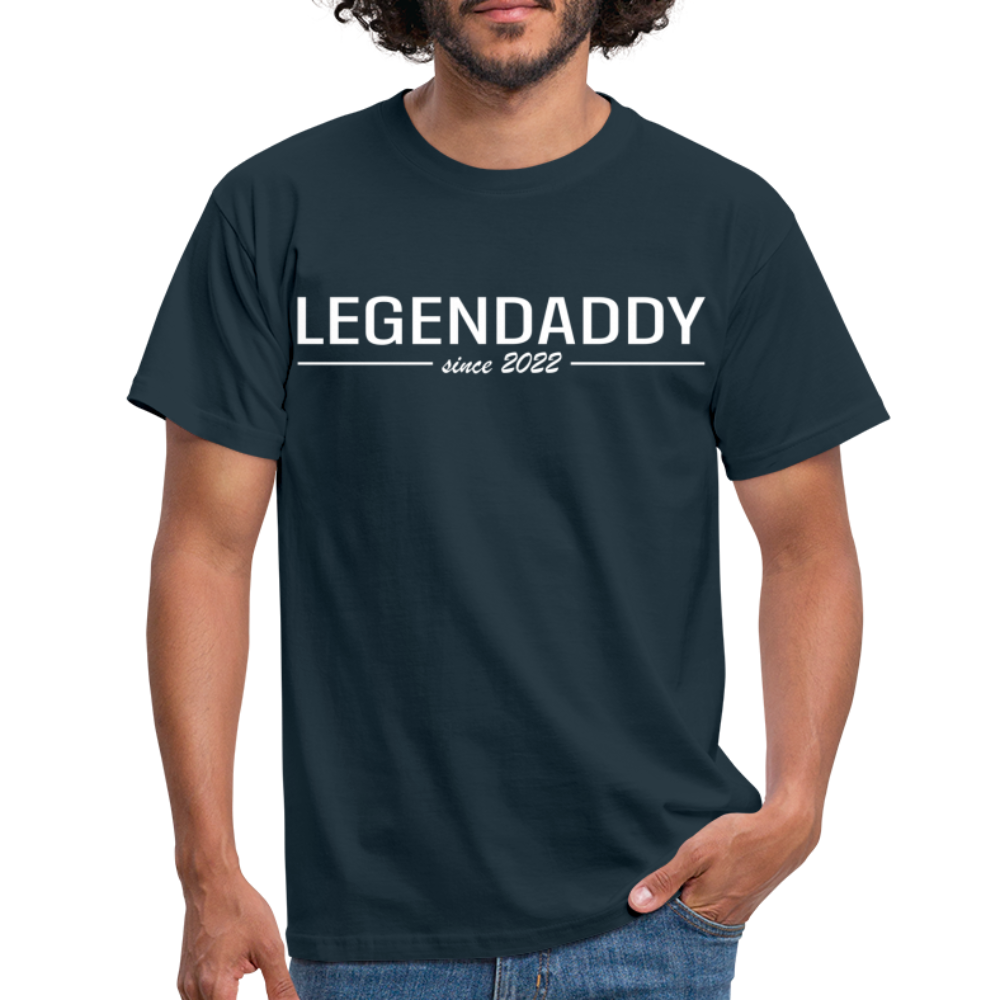 Vatertag Shirt Legendaddy seit 2022 Vatertags Geschenk T-Shirt - Navy