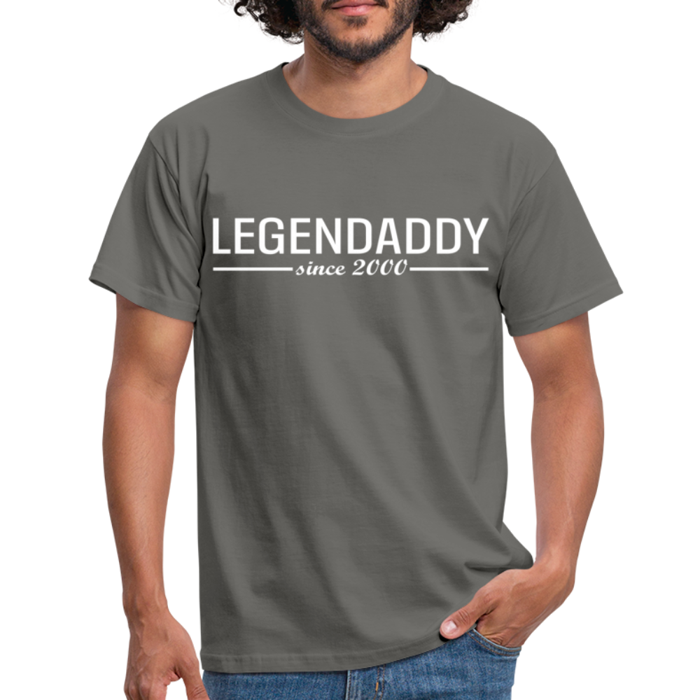 Vatertag Shirt Legendaddy seit 2000 Vatertags Geschenk T-Shirt - Graphit