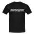 Vatertag Shirt Legendaddy seit 2010 Vatertags Geschenk T-Shirt - Schwarz