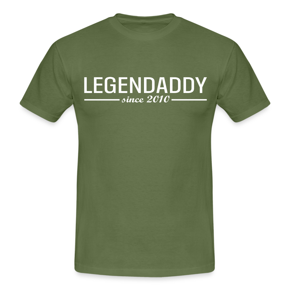 Vatertag Shirt Legendaddy seit 2010 Vatertags Geschenk T-Shirt - Militärgrün