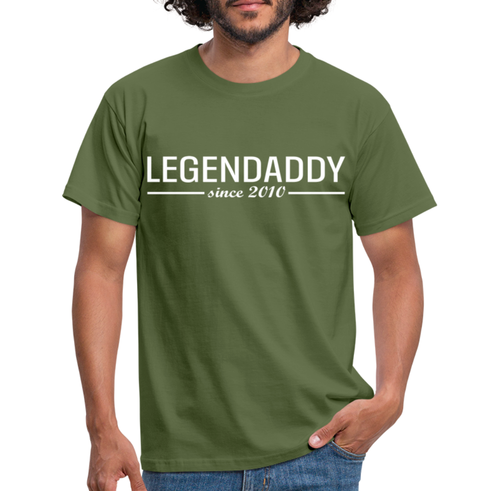 Vatertag Shirt Legendaddy seit 2010 Vatertags Geschenk T-Shirt - Militärgrün