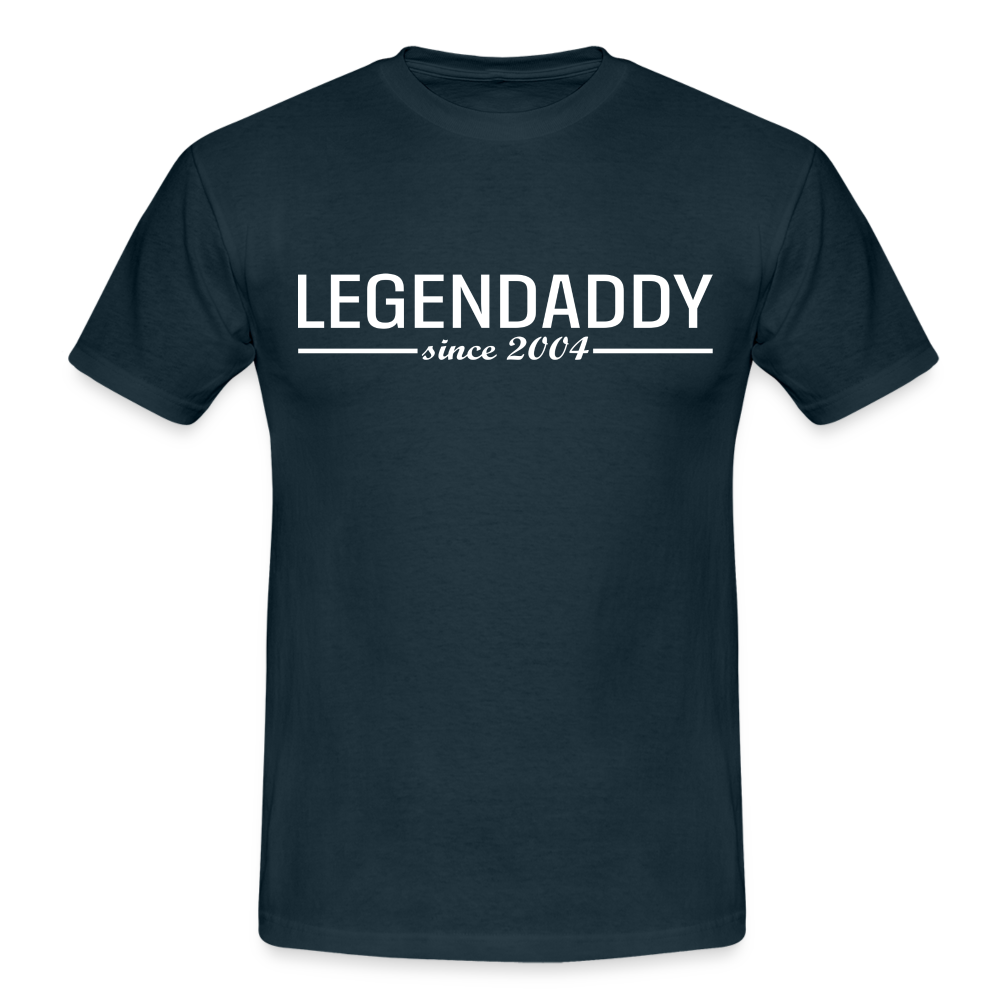 Vatertag Shirt Legendaddy seit 2004 Vatertags Geschenk T-Shirt - Navy