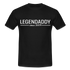 Vatertag Shirt Legendaddy seit 2009 Vatertags Geschenk T-Shirt - Schwarz