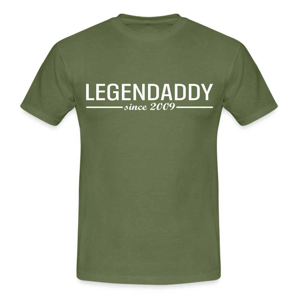 Vatertag Shirt Legendaddy seit 2009 Vatertags Geschenk T-Shirt - Militärgrün