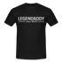Vatertag Shirt Legendaddy seit 2002 Vatertags Geschenk T-Shirt - Schwarz