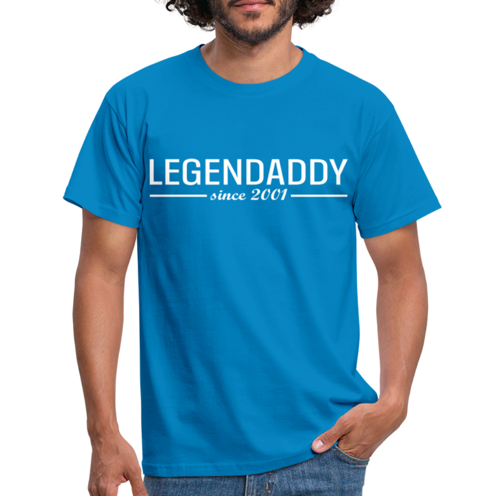 Vatertag Shirt Legendaddy seit 2001 Vatertags Geschenk T-Shirt - Royalblau