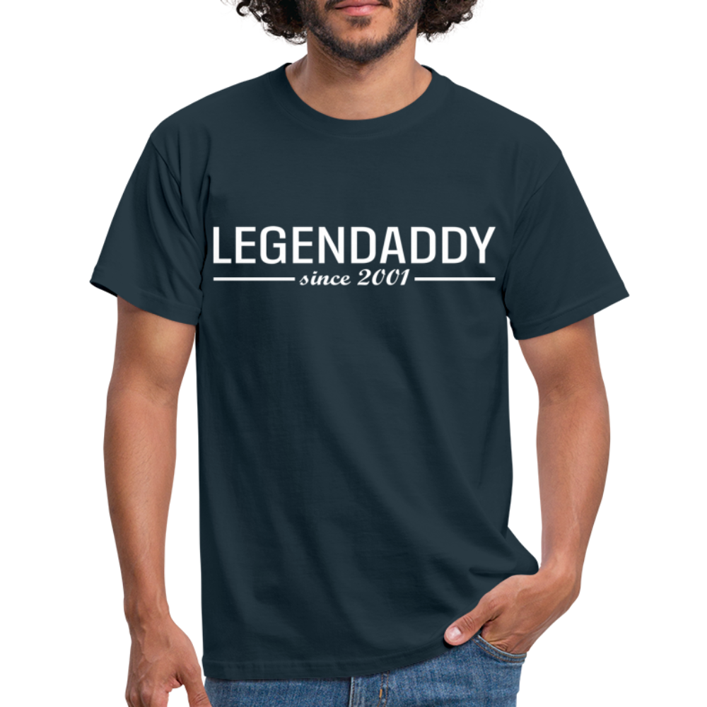 Vatertag Shirt Legendaddy seit 2001 Vatertags Geschenk T-Shirt - Navy