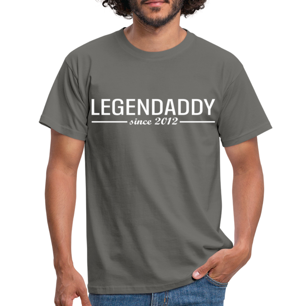 Vatertag Shirt Legendaddy seit 2012 Vatertags Geschenk T-Shirt - Graphit