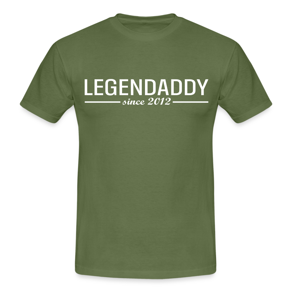 Vatertag Shirt Legendaddy seit 2012 Vatertags Geschenk T-Shirt - Militärgrün