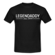 Vatertag Shirt Legendaddy seit 2014 Vatertags Geschenk T-Shirt - Schwarz