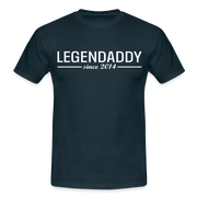 Vatertag Shirt Legendaddy seit 2014 Vatertags Geschenk T-Shirt - Navy