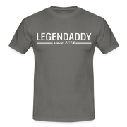 Vatertag Shirt Legendaddy seit 2014 Vatertags Geschenk T-Shirt - Graphit