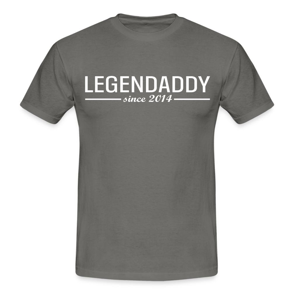 Vatertag Shirt Legendaddy seit 2014 Vatertags Geschenk T-Shirt - Graphit