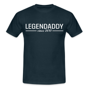 Vatertag Shirt Legendaddy seit 2011 Vatertags Geschenk T-Shirt - Navy