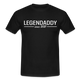 Vatertag Shirt Legendaddy seit 2021 Vatertags Geschenk T-Shirt - Schwarz