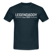 Vatertag Shirt Legendaddy seit 2021 Vatertags Geschenk T-Shirt - Navy