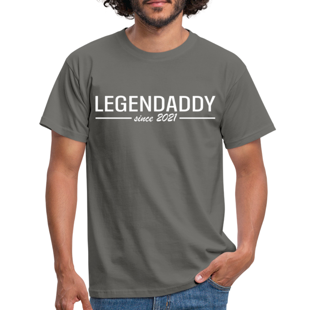 Vatertag Shirt Legendaddy seit 2021 Vatertags Geschenk T-Shirt - Graphit