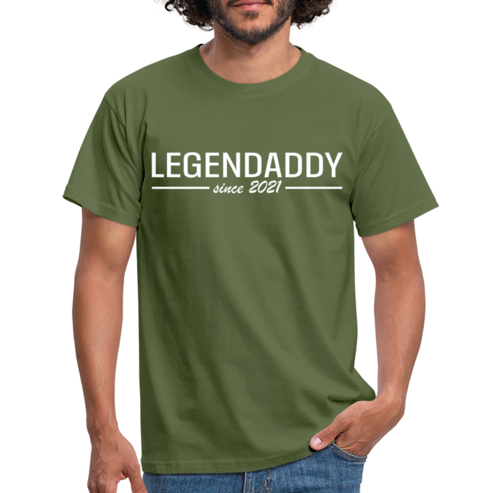 Vatertag Shirt Legendaddy seit 2021 Vatertags Geschenk T-Shirt - Militärgrün