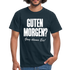 Morgenmuffel Shirt Guten Morgen Ganz dünnes Eis Lustiges Geschenk T-Shirt - Navy