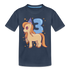 3. Kinder Geburtstag Einhorn Geschenk Premium T-Shirt - Navy