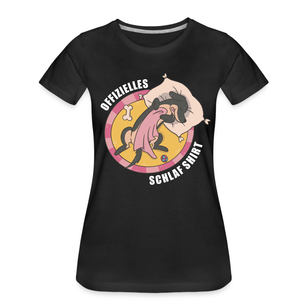 Offizielles Schlaf Shirt Lustiges Frauen Premium T-Shirt - Schwarz