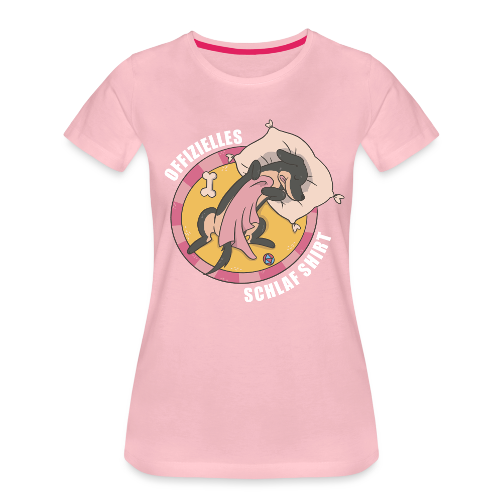 Offizielles Schlaf Shirt Lustiges Frauen Premium T-Shirt - Hellrosa