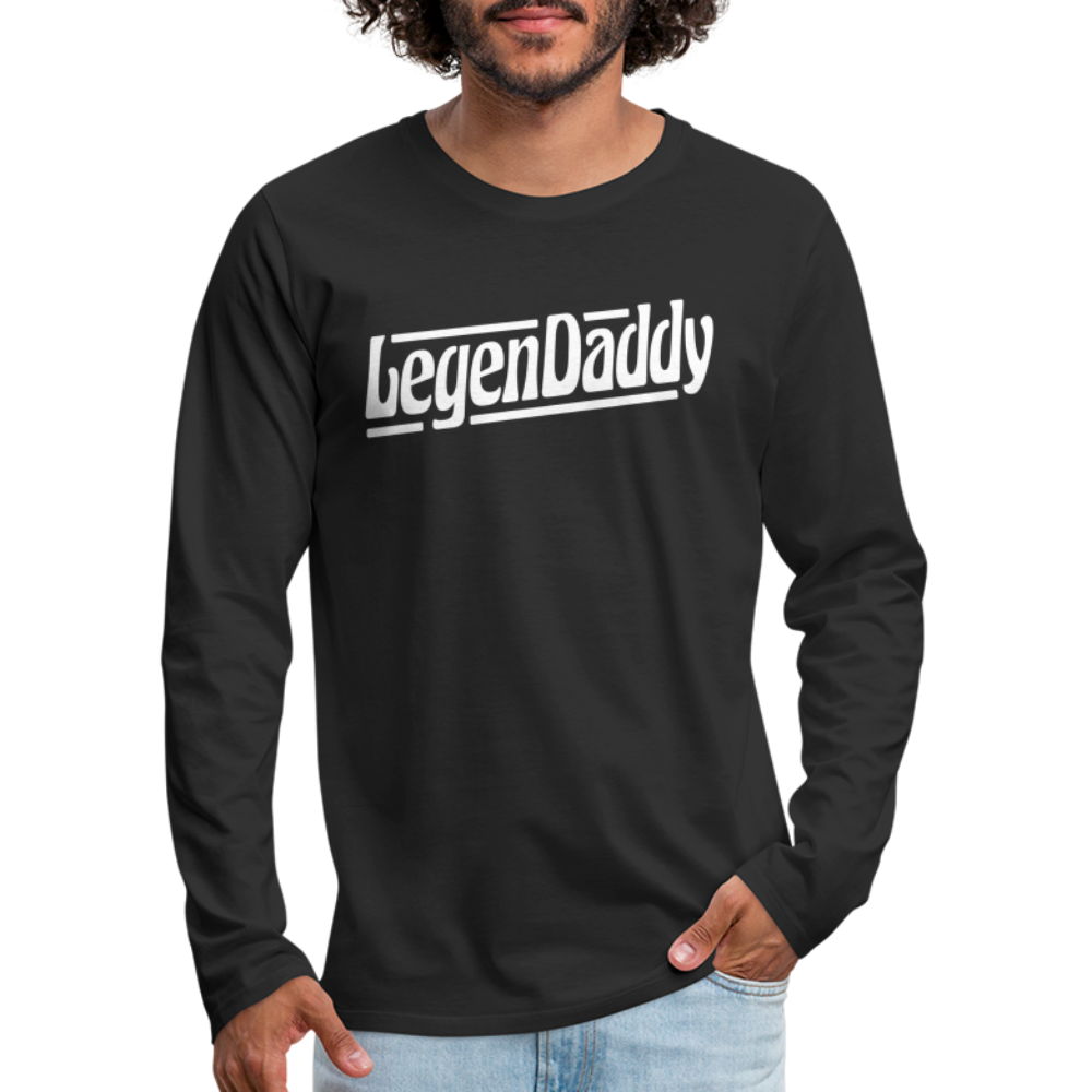 Vatertag Shirt Legendaddy Geschenk zum Vatertag Männer Premium Langarmshirt - Schwarz