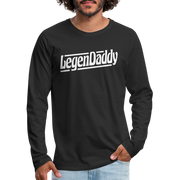 Vatertag Shirt Legendaddy Geschenk zum Vatertag Männer Premium Langarmshirt - Schwarz