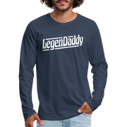 Vatertag Shirt Legendaddy Geschenk zum Vatertag Männer Premium Langarmshirt - Navy