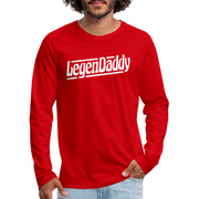 Vatertag Shirt Legendaddy Geschenk zum Vatertag Männer Premium Langarmshirt - Rot