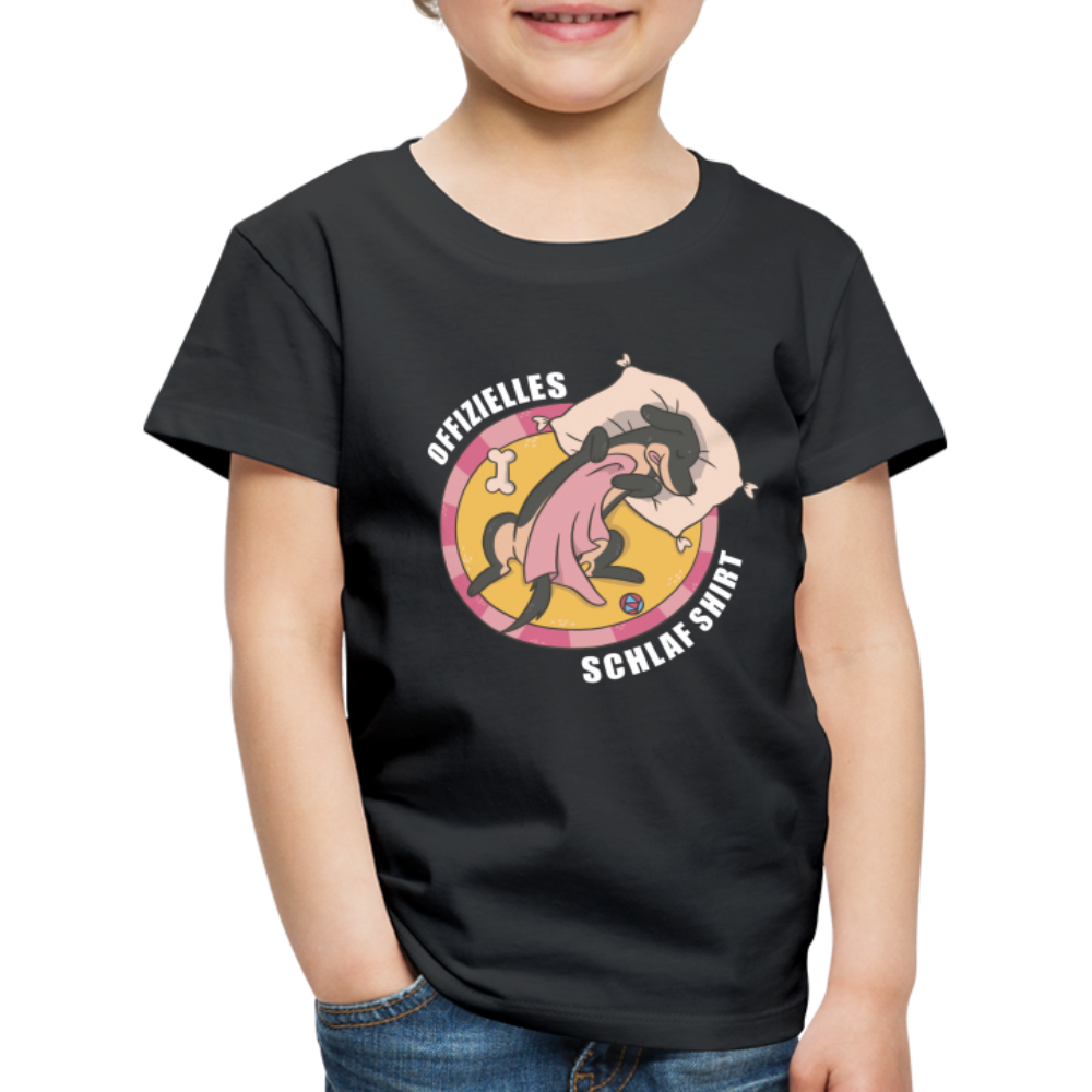 Offizielles Schlaf Shirt Lustiges Kinder Premium T-Shirt - Schwarz