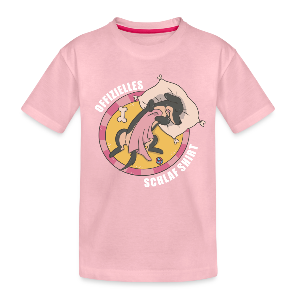 Offizielles Schlaf Shirt Lustiges Kinder Premium T-Shirt - Hellrosa