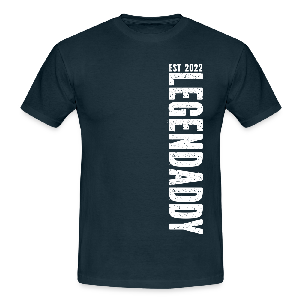 Vatertag Shirt Legendaddy est 2022 Papa Geschenk T-Shirt - Navy