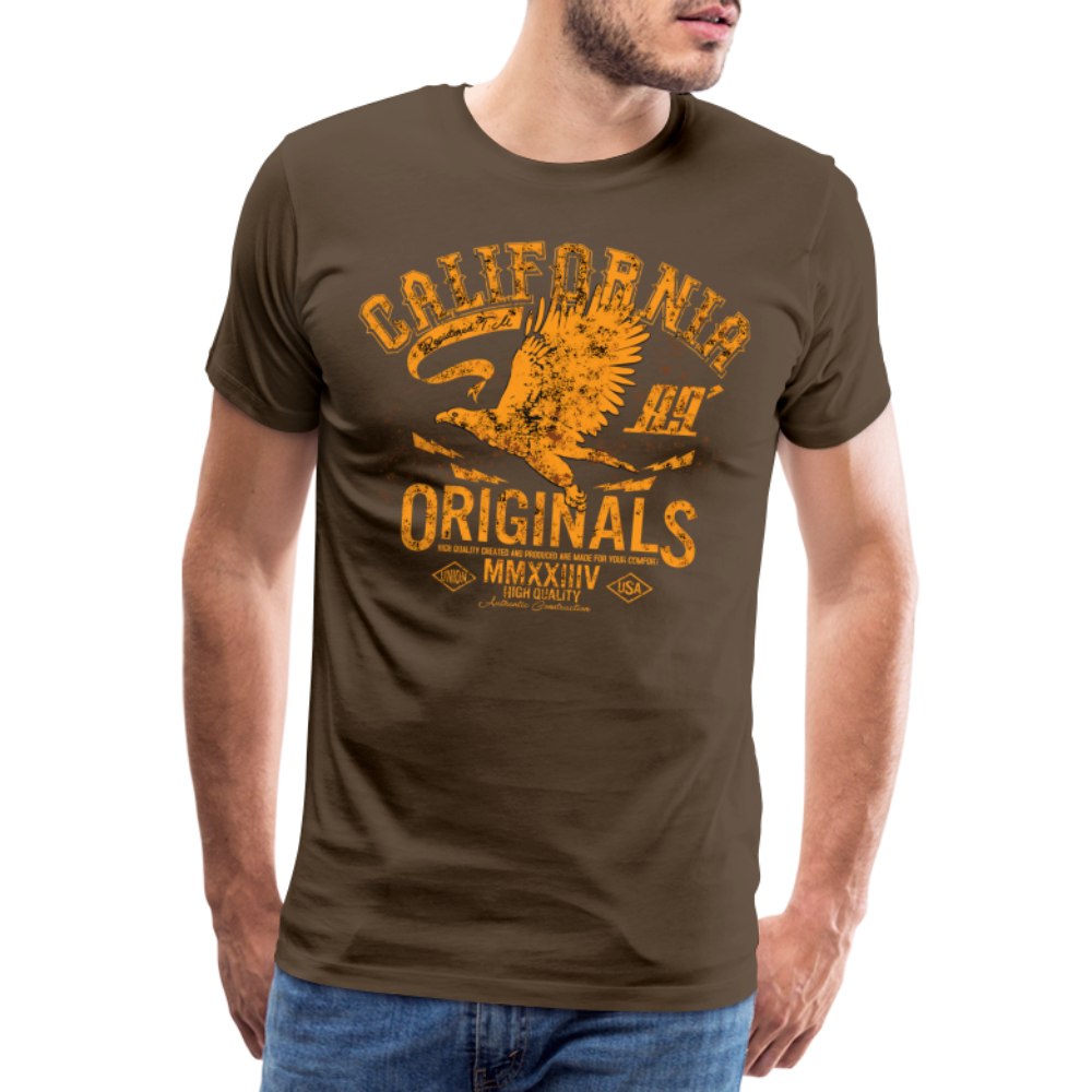 USA California Original Eagle T-Shirt - Edelbraun