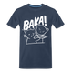 Kawaii Cartoon Anime Baka Ohrfeige Lustiges T-Shirt - Navy