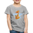 Katze Tiger Wasser Reflektion Geschenk Kinder Premium T-Shirt - Grau meliert