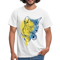 Katze Main Coon Shirt Katze mit Kopfhörern Geschenkidee T-Shirt - Weiß